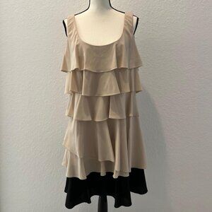 Calvin Klein Sleeveless Tiered Dress - L / 14